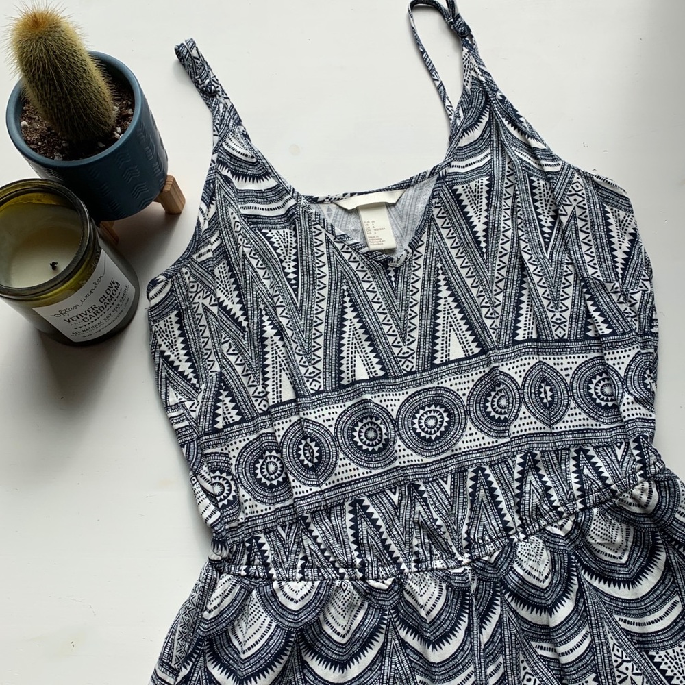 Navy and White Romper from H&M